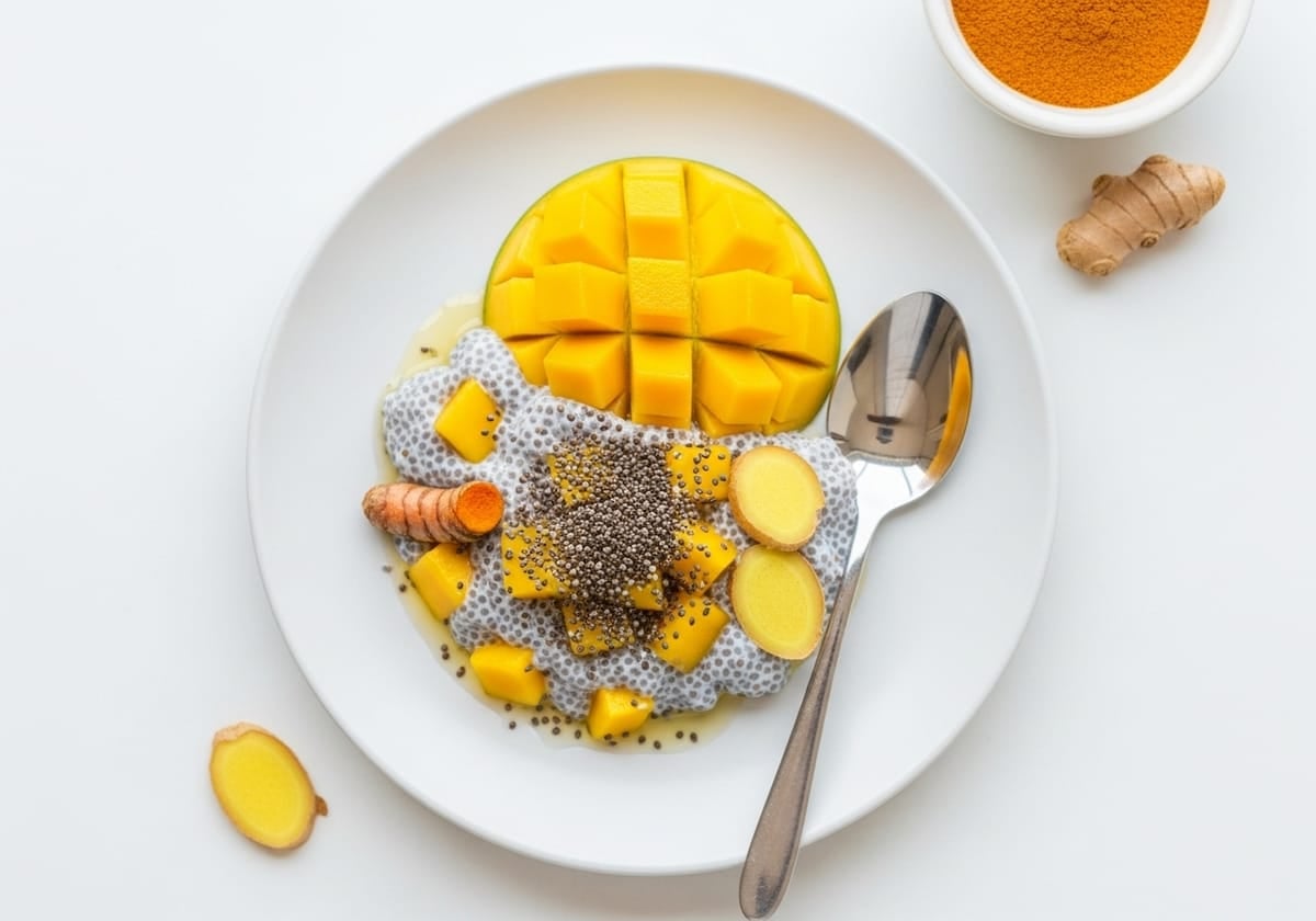 Anti-Inflammatory Chia Pudding with Mango - anti-inflammatory recipe