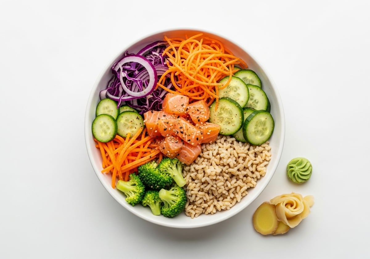Anti-Inflammatory Sushi Bowl with Brown Rice - anti-inflammatory recipe