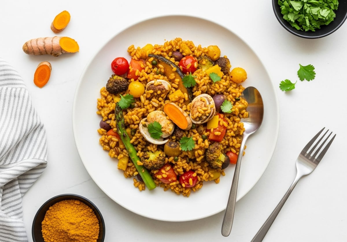 Anti-Inflammatory Vegetable Paella - anti-inflammatory recipe