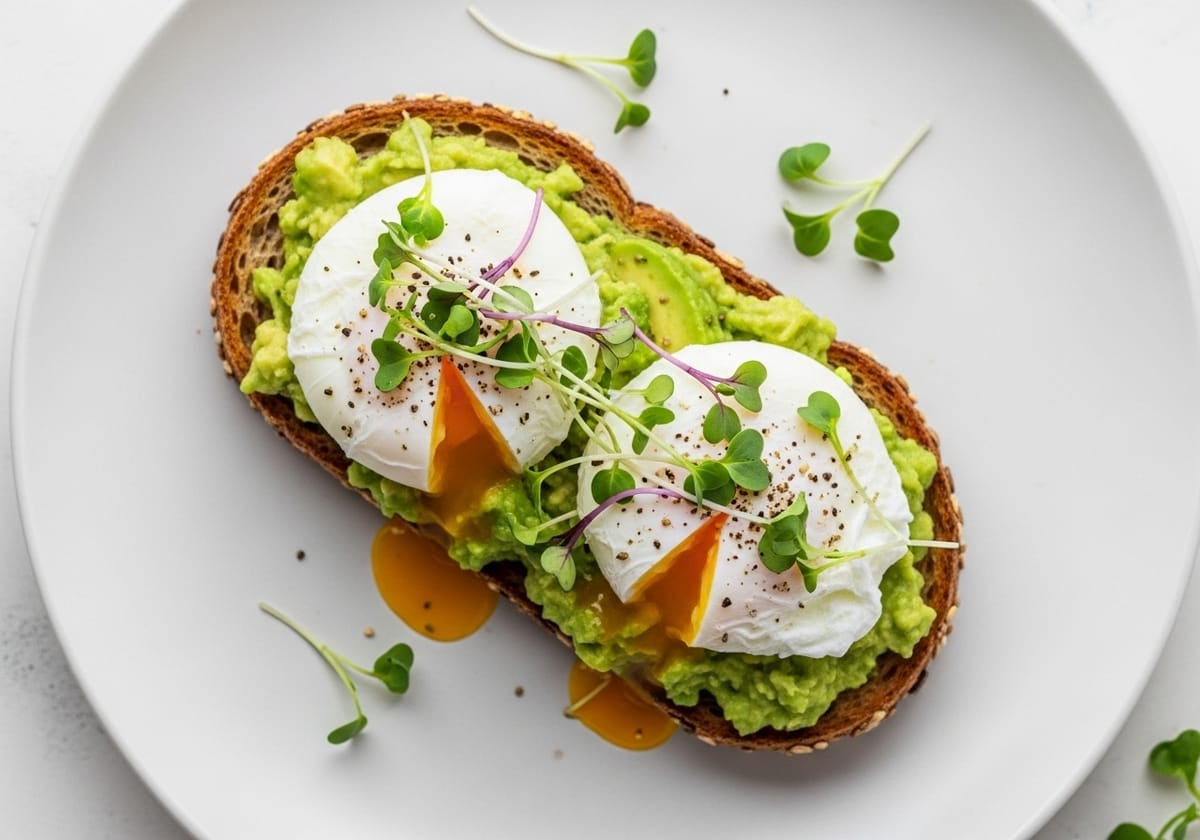Avocado Toast with Turmeric Scrambled Eggs - anti-inflammatory recipe