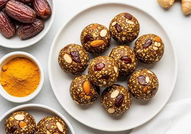 Blueberry Almond Energy Bites - anti-inflammatory recipe