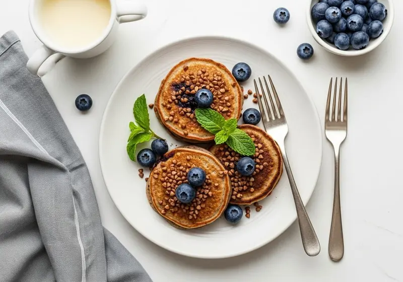 Buckwheat Pancakes with Blueberries - anti-inflammatory recipe
