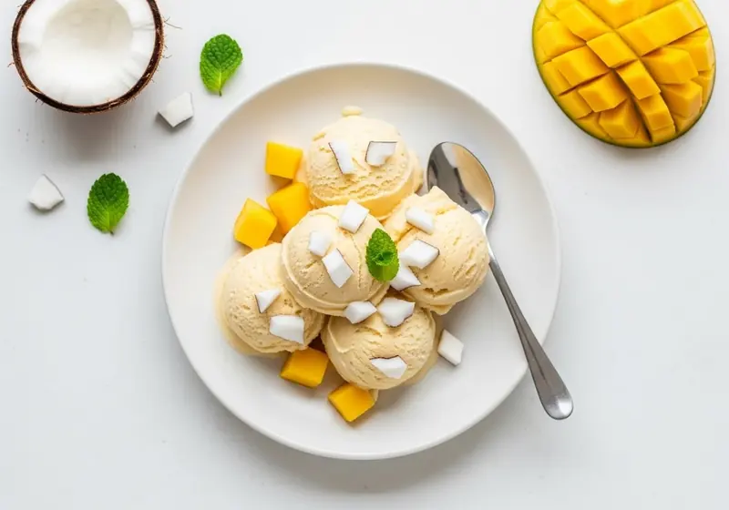 Coconut Mango Sorbet