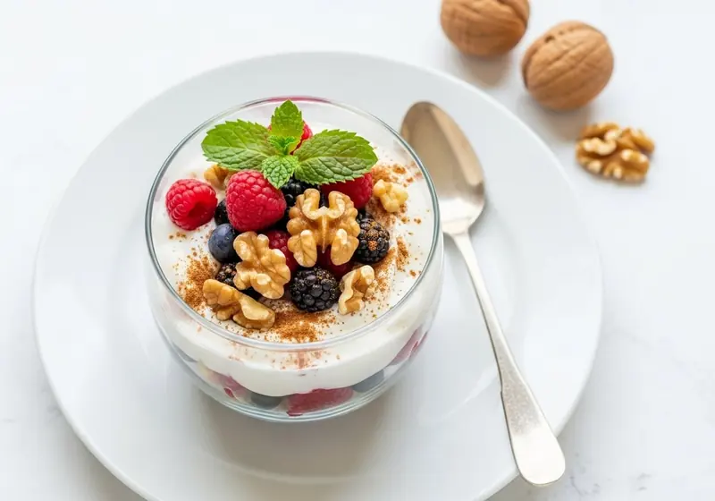 Coconut Yogurt Parfait with Walnuts - anti-inflammatory recipe