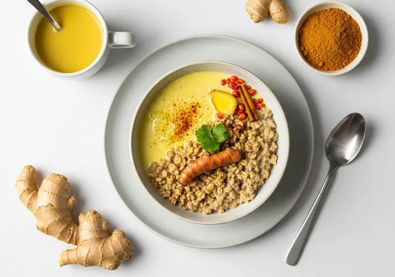 Golden Milk Oatmeal - anti-inflammatory recipe