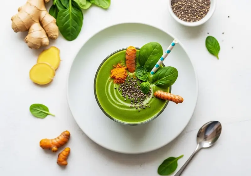 Green Detox Smoothie - anti-inflammatory recipe
