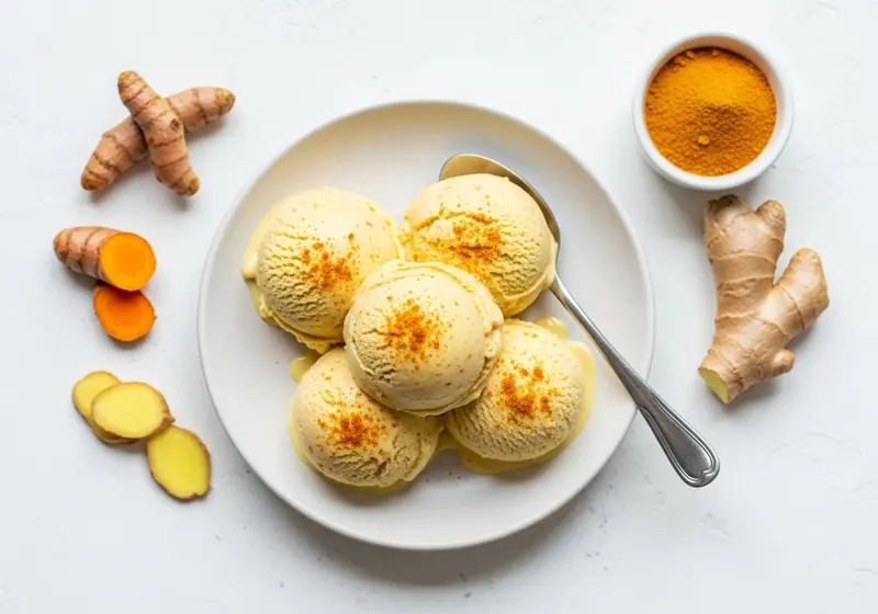 Turmeric Golden Ice Cream