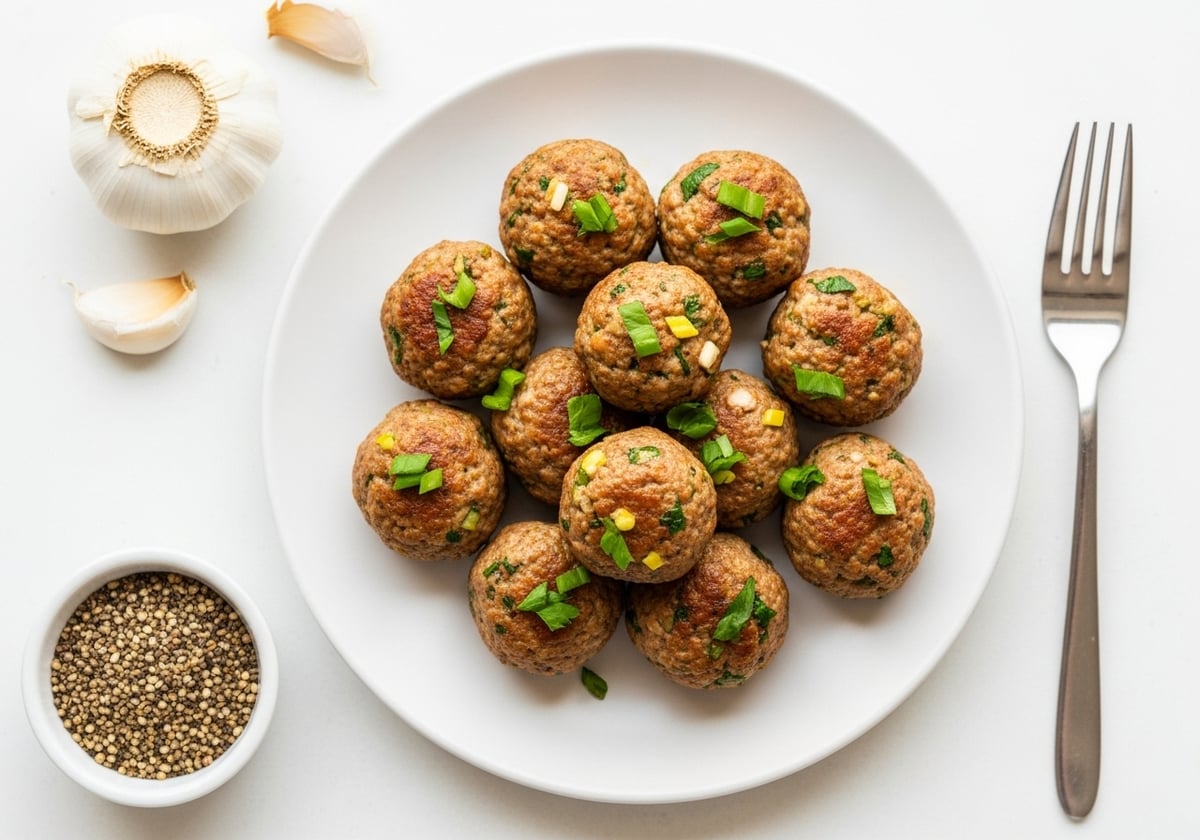 Garlic Herb Turkey Meatballs - anti-inflammatory recipe