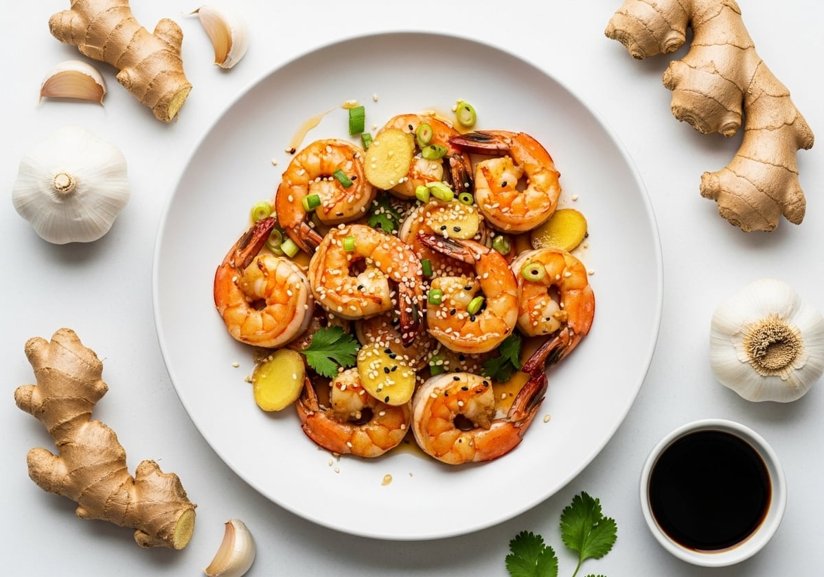 Ginger Garlic Shrimp - anti-inflammatory recipe
