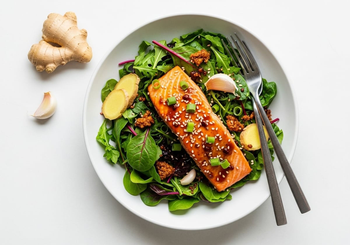 Miso Glazed Salmon Bowl - anti-inflammatory recipe
