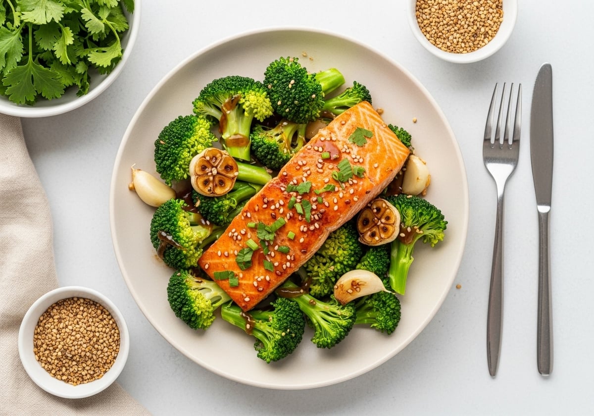 Teriyaki Salmon with Broccoli - anti-inflammatory recipe